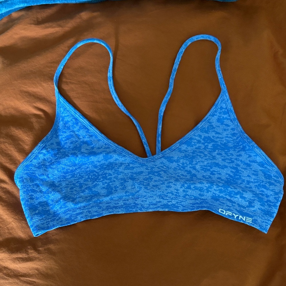Defyne Blue Sports Bra for Women